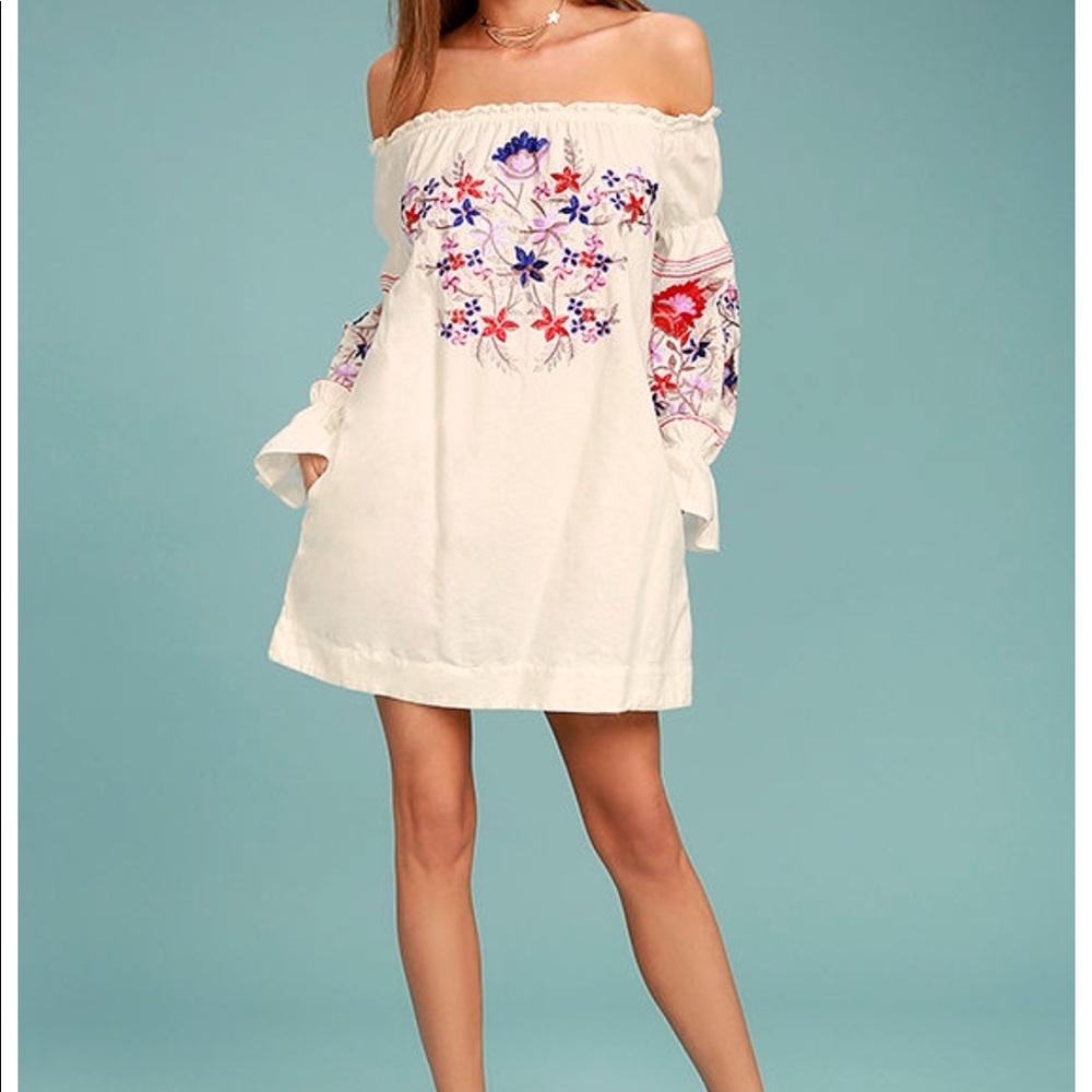 Free People Fleur Du Jour Cream Dress NWT